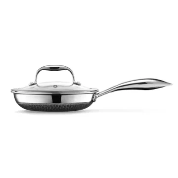 HexClad 7-Inch Nonstick Fry Pan with Glass Lid