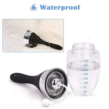 Automatic Electric Enema Bulb with 3 Speeds, Adorime Rechargeable Anti Back-Flow Enema Douche for Men Women Colon Cleansing, Silicone Douche Cleaner Enema Kit Douche Bottles 12oz