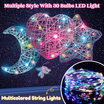 Klever Kits 3D String Art Kit for Kids - Light Up Lanterns