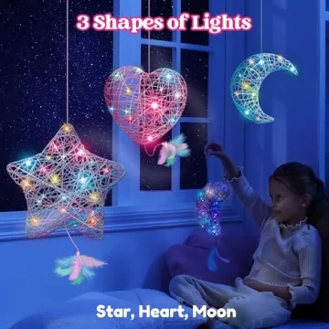 Klever Kits 3D String Art Kit for Kids - Light Up Lanterns