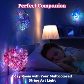 Klever Kits 3D String Art Kit for Kids - Light Up Lanterns