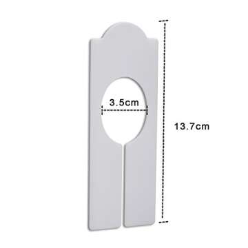 WILLBOND 20 Pack Clothing Rack Dividers Closet Dividers Rectangular Blank Hanging Clothes Dividers f...