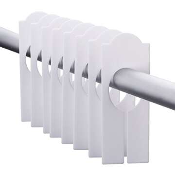 WILLBOND 20 Pack Clothing Rack Dividers Closet Dividers Rectangular Blank Hanging Clothes Dividers for Closet Cloth Home Store