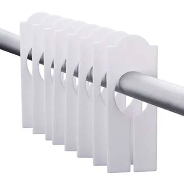 WILLBOND 20 Pack Clothing Rack Dividers Closet Dividers Rectangular Blank Hanging Clothes Dividers for Closet Cloth Home Store