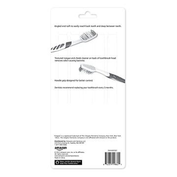 Amazon Basics Soft Toothbrushes - 10 Count for Family