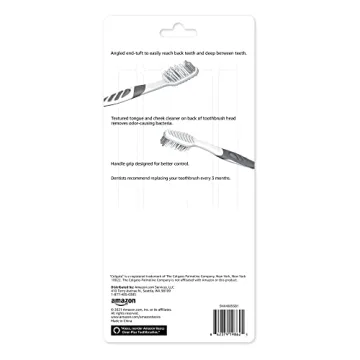 Amazon Basics Soft Toothbrushes - 10 Count for Family