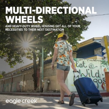 Eagle Creek Expanse Rolling Suitcase with Expandable Design