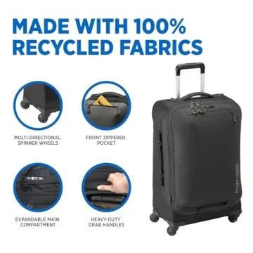 Eagle Creek Expanse Rolling Suitcase with Expandable Design