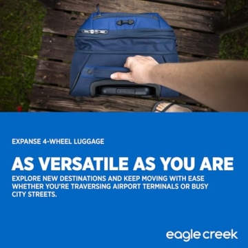 Eagle Creek Expanse Rolling Suitcase with Expandable Design