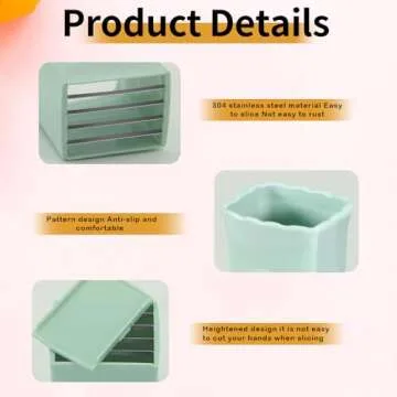 Fruit Slicer Cup 2 PCS, Egg Cutter, Strawberry Banana Chopper, Creative Kitchen Gadget for Making Vegetable Salad, Dishwasher Safe (Green + Blue)