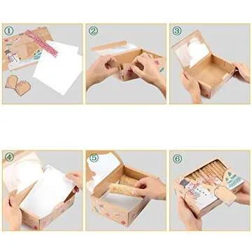 CHICHIC 12 Pack Christmas Cookie Boxes Holiday Bakery Boxes Treat Boxes Pastry Cupcake Gift Candy Boxes with Window for Packaging Gift Giving, Food Grade Kraft with Oilpaper Christmas Party Favors