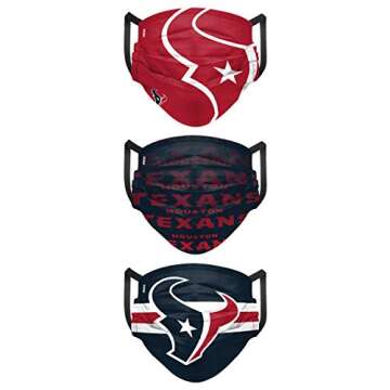 Houston Texans Youth Face Cover - Comfortable & Reusable
