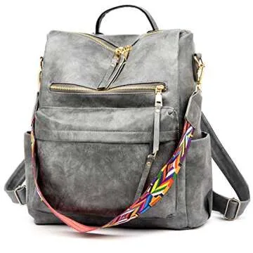 ZOCILOR Women's Fashion Backpack Purse Multipurpose Design Convertible Satchel Handbags and Shoulder...