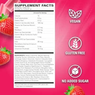 EHP Labs OxyShred Pre Workout Powder - Natural Energy Boost with L Glutamine