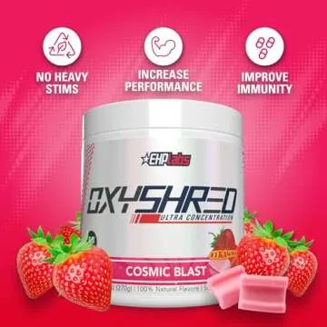 EHP Labs OxyShred Pre Workout Powder - Cosmic Blast, 60 Servings