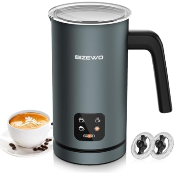 BIZEWO 4-in-1 Milk Frother for Coffee and More