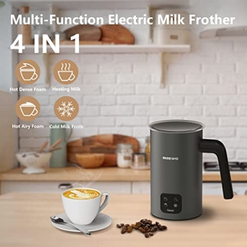BIZEWO 4-in-1 Milk Frother for Coffee and More