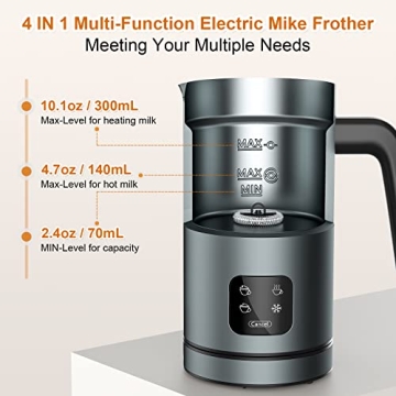 BIZEWO 4-in-1 Milk Frother for Coffee and More