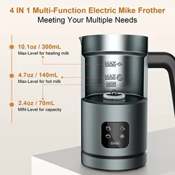 BIZEWO 4-in-1 Milk Frother for Coffee and More