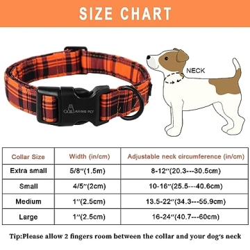 Halloween Dog Collar - Cute Cotton Pet Collars for Dogs