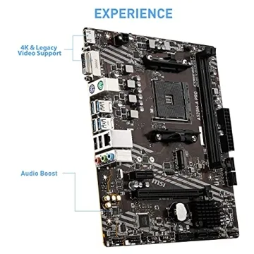 MSI A520M-A PRO Gaming Motherboard AMD Ryzen 5000 DDR4