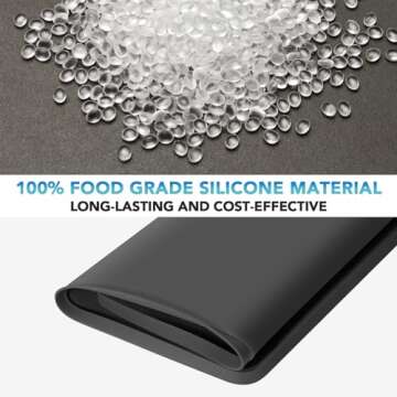 Under Sink Mats for Kitchen Waterproof, 34" x 22" Undersink Mats for Bottom of Kitchen Bathroom Sink, Thick Under Sink Drip Tray for Leaks and Spills, Easy to Install, Clean and Customizable-Dark Gray