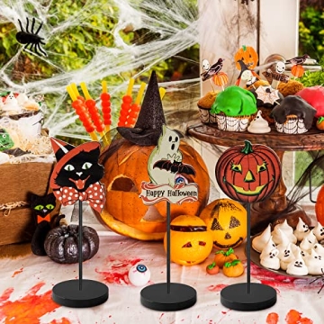 L1rabe Vintage Halloween Wood Table Decor Set