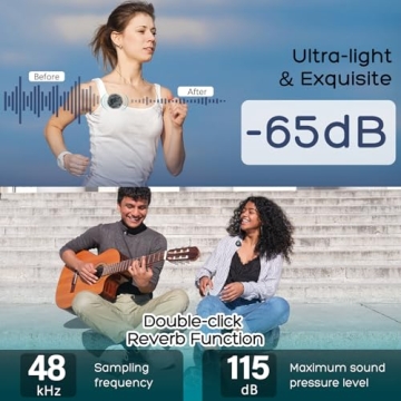 Gamiity Wireless Lavalier Mic - Hi-Fi Audio & 35H Battery