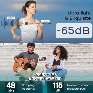 Gamiity Wireless Lavalier Mic - Hi-Fi Audio & 35H Battery