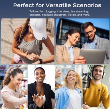 Gamiity Wireless Lavalier Mic - Hi-Fi Audio & 35H Battery