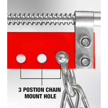 BIG RED T32100 Torin Engine Hoist Shop Crane Accessory: Steel 3 Position Engine Leveler with Adjustable Handle, 3/4 Ton (1,500 lb) Capacity, Red