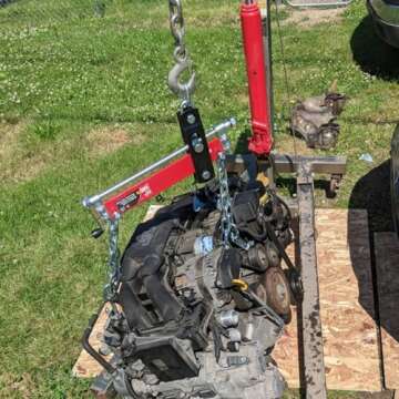 BIG RED T32100 Torin Engine Hoist Shop Crane Accessory: Steel 3 Position Engine Leveler with Adjustable Handle, 3/4 Ton (1,500 lb) Capacity, Red