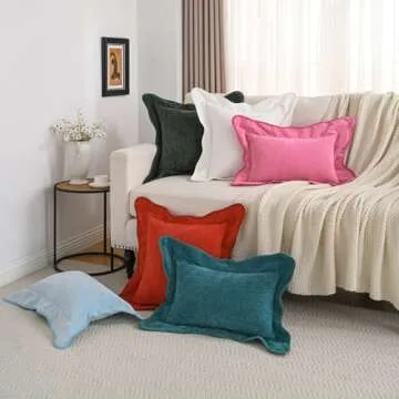 FUTEI Chenille Pillow Covers Set of 2 - Chic Home Decor
