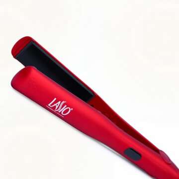 Lasio 1 Inch ProStraight Ceramic Flat Iron – Frizz Free Shine – Salon-Quality Heat, Frizz Contro...