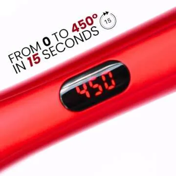 Lasio 1 Inch ProStraight Ceramic Flat Iron – Frizz Free Shine – Salon-Quality Heat, Frizz Control, 6 Temp Settings - Matte Finish, Digital Display, Tangle Resistants