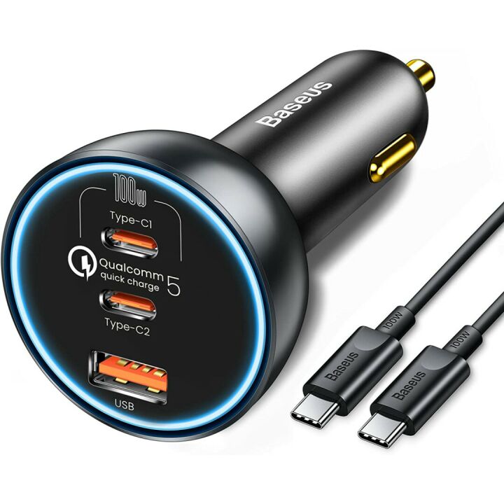 Fast Charging 160W USB C Car Charger - Baseus
