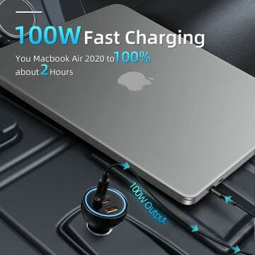 Fast Charging 160W USB C Car Charger - Baseus