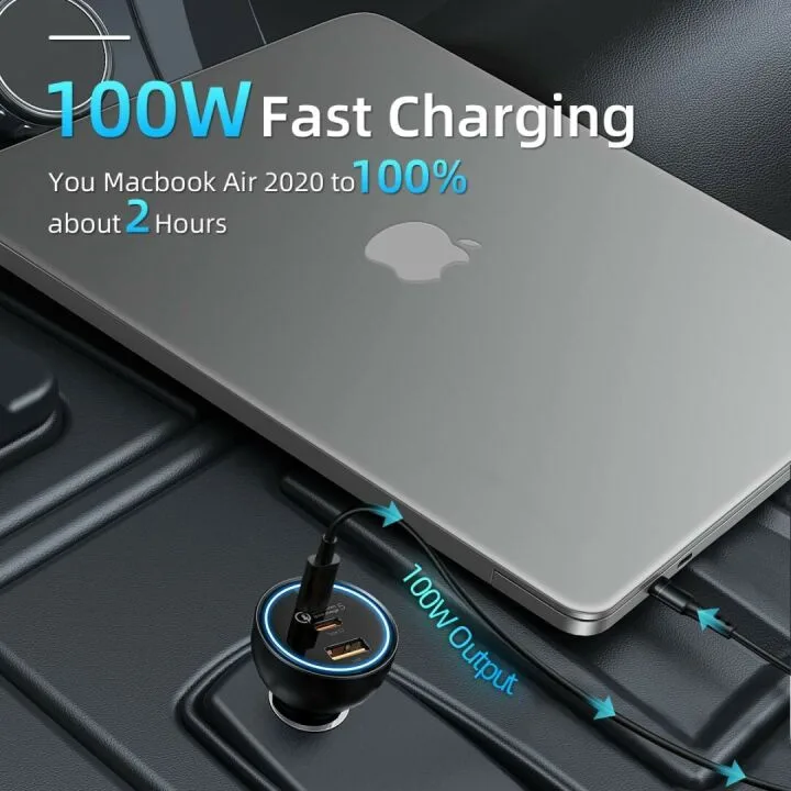 Fast Charging 160W USB C Car Charger - Baseus