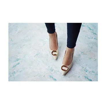 Elegant C.Paravano Women's White Stiletto Pumps Shoes