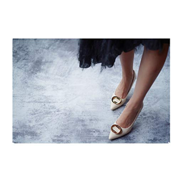 Elegant C.Paravano Women's White Stiletto Pumps Shoes