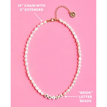 Elegant Pearl Bride Necklace for Bachelorette Parties and Showers
