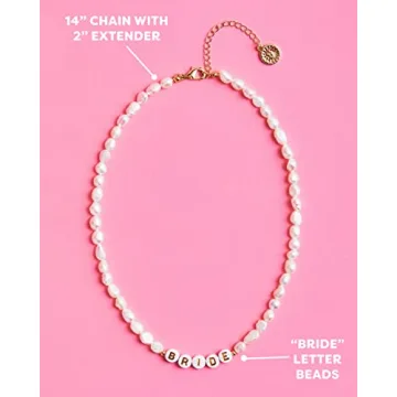 Elegant Pearl Bride Necklace for Bachelorette Parties and Showers