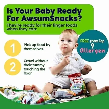 Awsum Organics Baby Snacks - Organic Quinoa Puffs for Toddlers