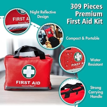 General Medi First Aid Kit - 309 Essential Supplies