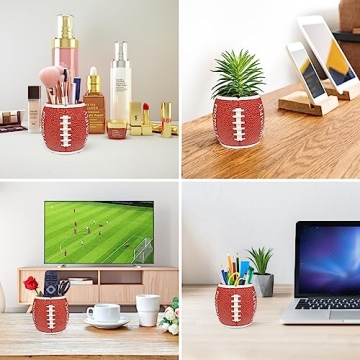 HiComFly Football Pen Holder Fun Decor for Office