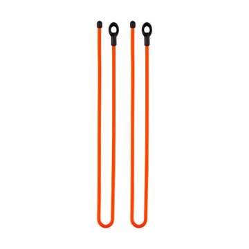 Nite IZE Reusable Gear Tie Loopable, 18 Inch, Bright Orange, 2-Pack
