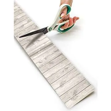 Teacher Created Resources White Wood Straight Rolled Border Trim - 50ft - Decorate Bulletin Boards, Walls, Desks, Windows, Doors, Lockers, Schools, Classrooms, Homeschool & Offices