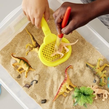 Dinosaur Sensory Bin for Creative Toddler Play - Ages 3-5