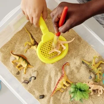 Dinosaur Sensory Bin for Creative Toddler Play - Ages 3-5