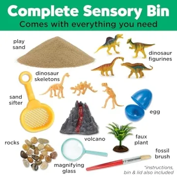 Dinosaur Sensory Bin for Creative Toddler Play - Ages 3-5